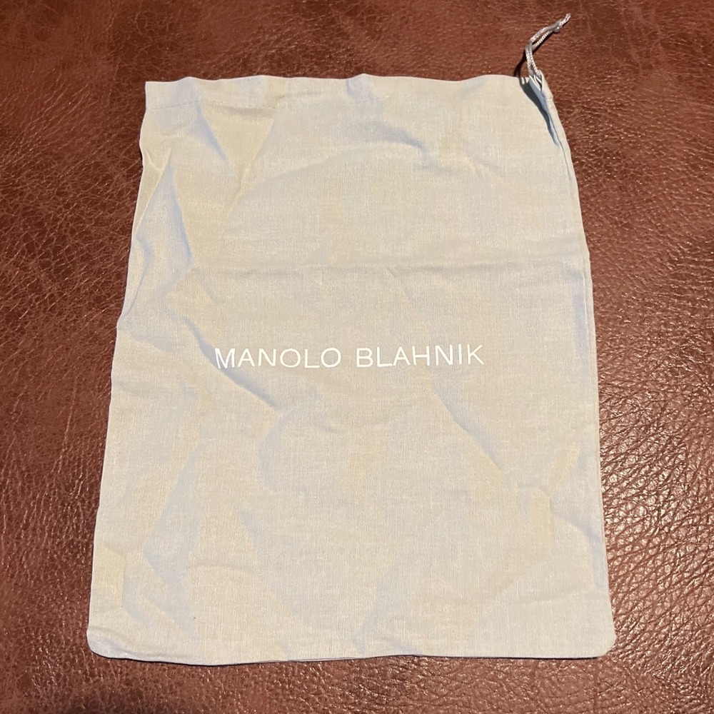 Manolo‎ Blahnik Dust Bag Pouch Shoe Storage Luxury Designer